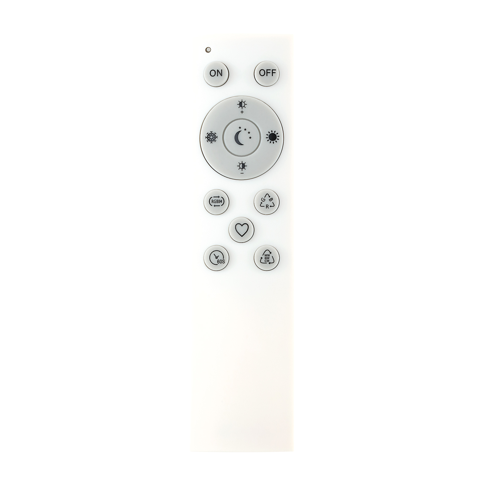 LAMPURA LED-RGB-Tuya-Wifi-Deckenleuchte - weiß - mit Sternenoptik
