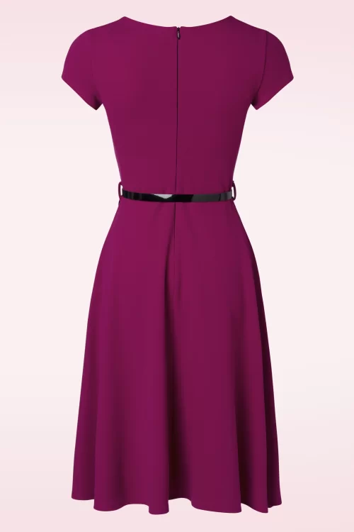 Vintage Chic for Topvintage Lucia swing jurk in amarant