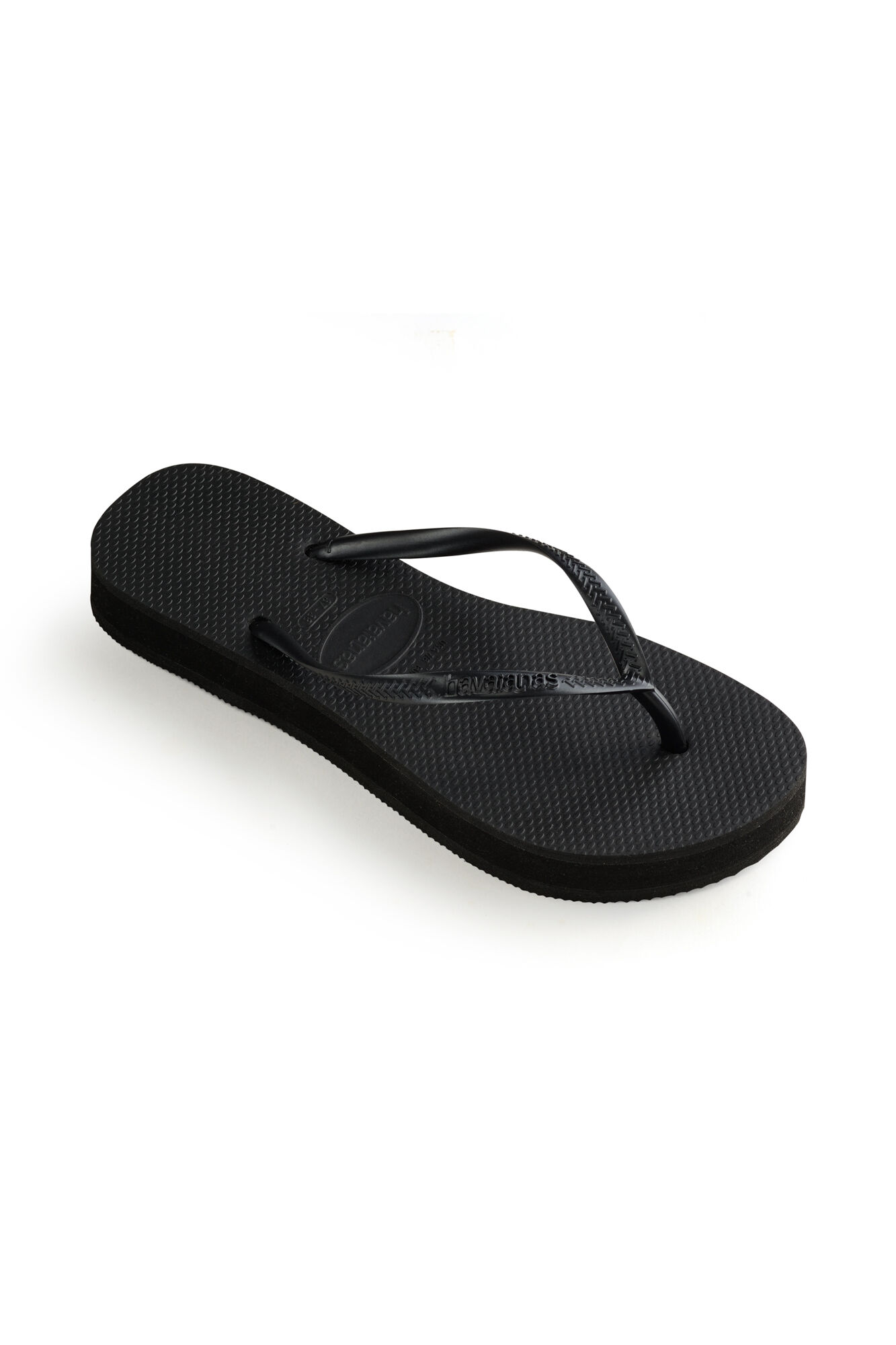 Havaianas Slim Flatform Flip Flops - Black