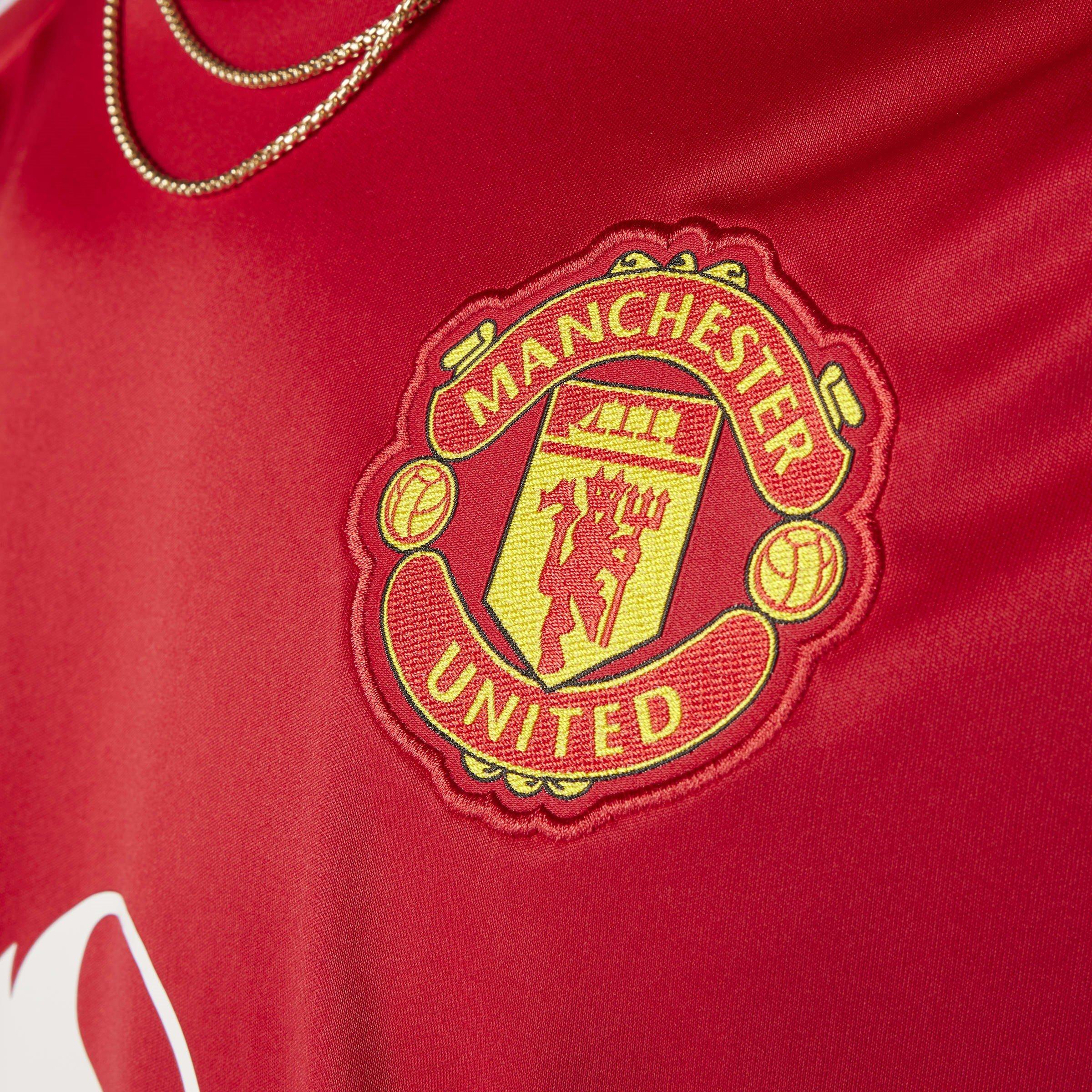 adidas Manchester United Home Long Sleeve Shirt 2024 2025 Adults