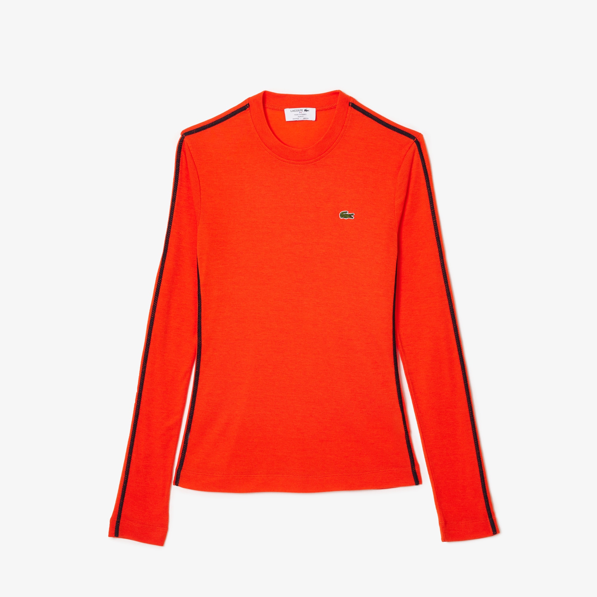 T-shirt fabriqué en France en lyocell et laine T-Shirts - Orange - Lacoste - Femme