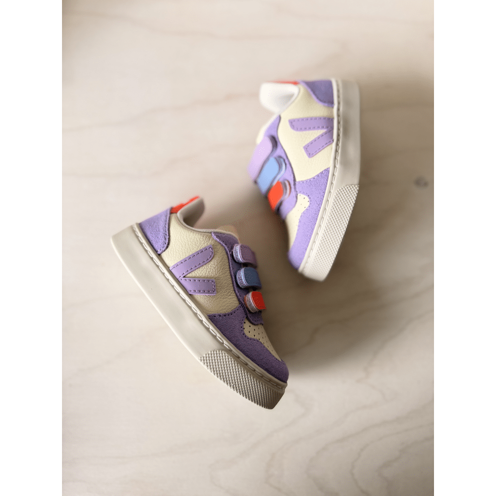 VEJA - Small V-10 - Cashew Multico Orchid