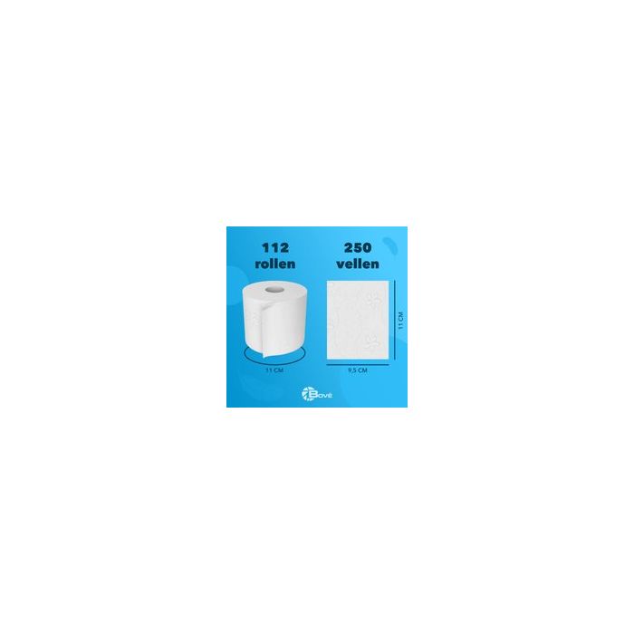 Toiletpapier 112st soft cellulose 3laags 250vel 2x56 rollen (6151204726785)