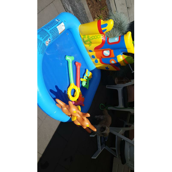 Opblaas speelbadje boot