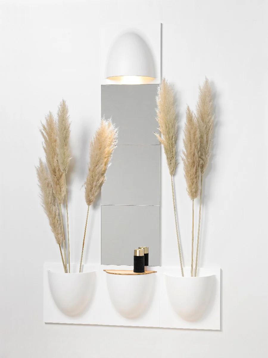Verti Copenhagen  VertiMirror spejl, hvid - 30x30 cm.