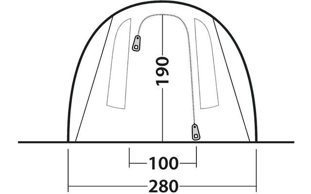 Outwell Rockwell 4 Tunnelzelt für 4 Personen