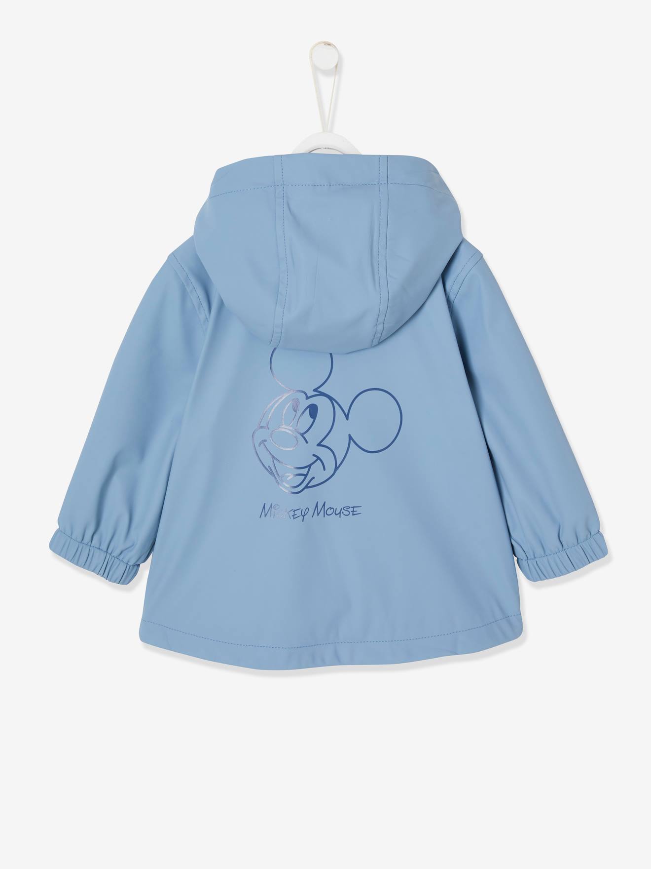 Jaqueta corta-vento infantil DS Mickey®, azul escuro liso