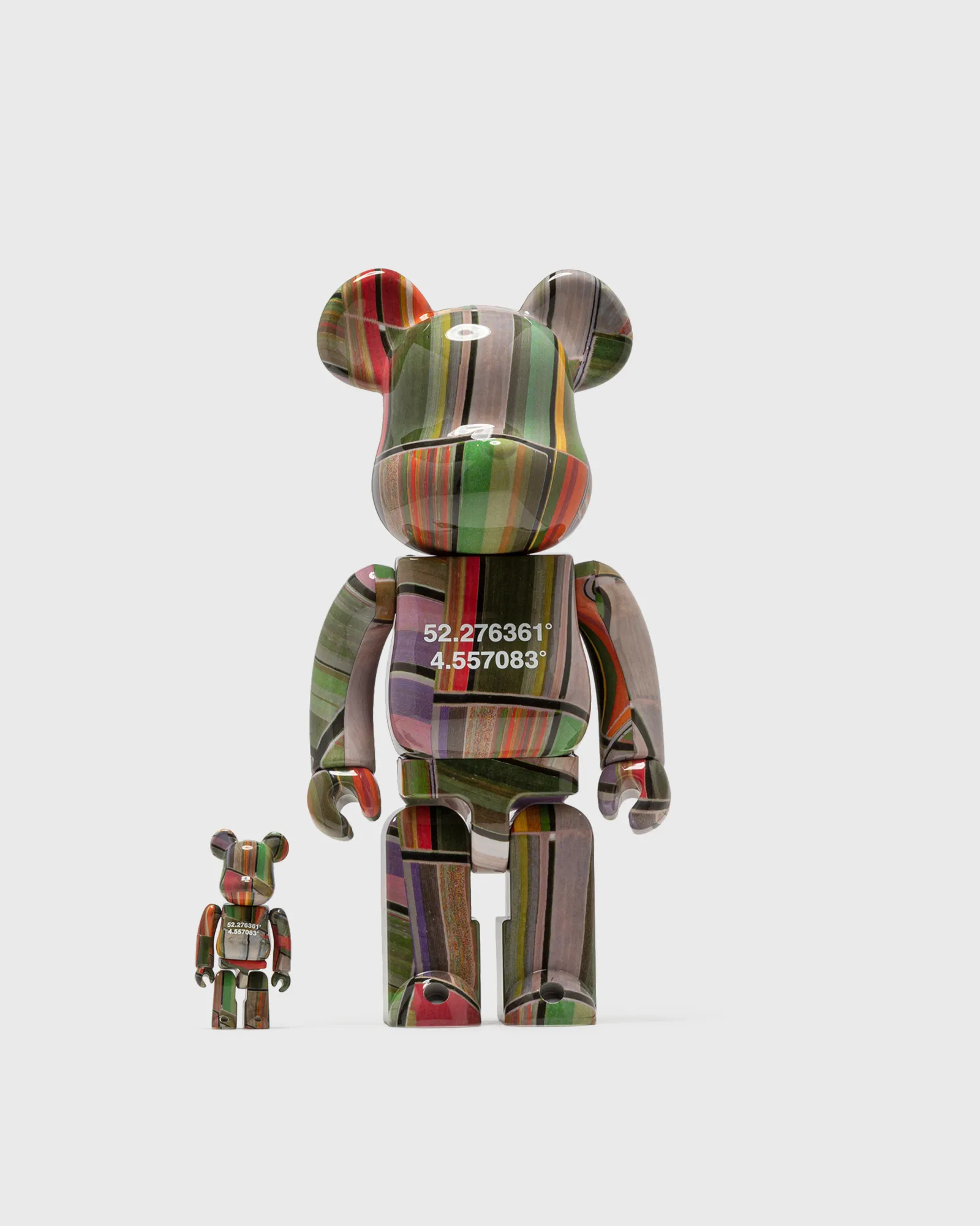 MEDICOM BEARBRICK 400% BENJAMIN GRANT OVERVIEW LISSE 2-PACK