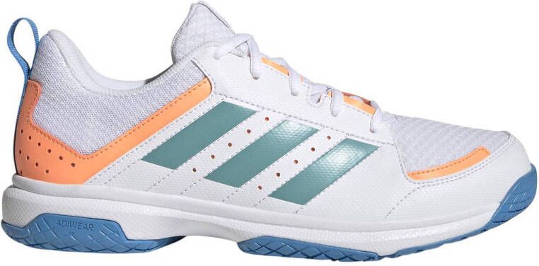 Adidas Performance Ligra 7 zaalsportschoenen wit oranje blauw groen