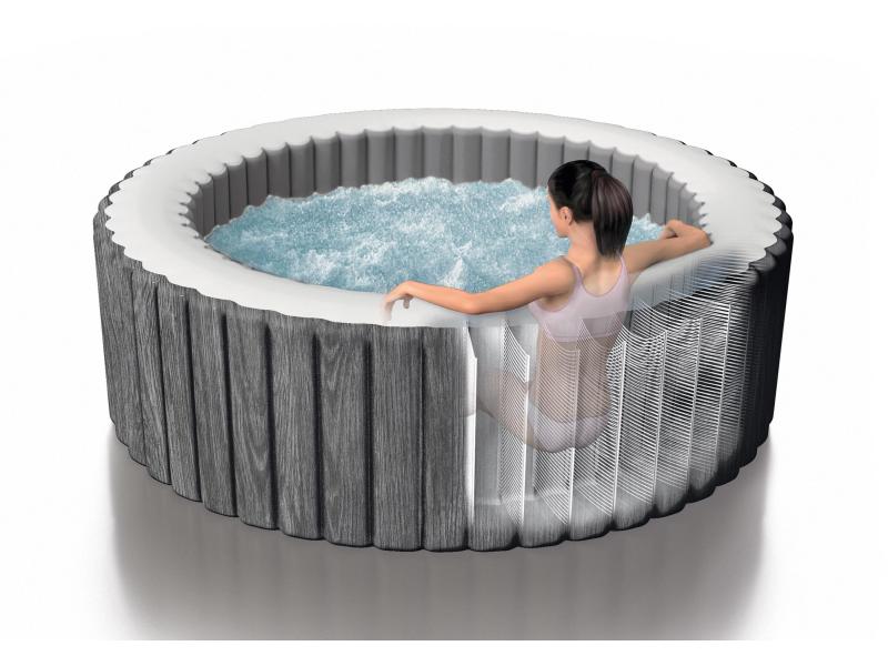 Intex Whirlpool PureSpa Bubble Massage Ø 196 cm, 2020 Luxuriöse Entspannung mit 140 Luftdüsen