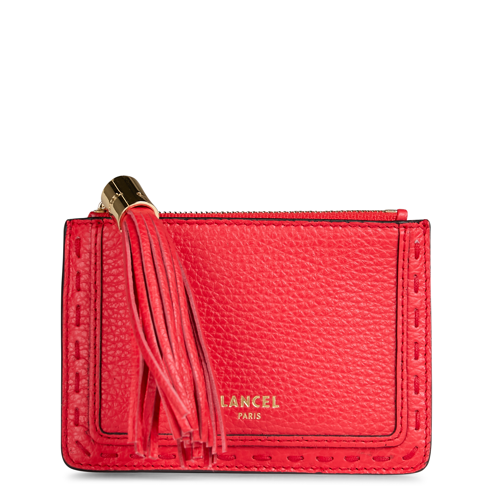 PREMIER FLIRT - Porte-carte en cuir | Rouge