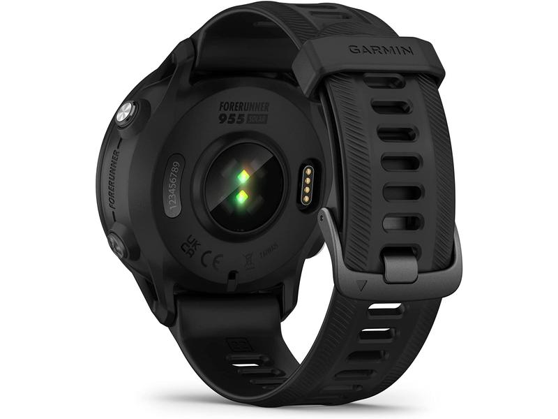 GARMIN Sportuhr Forerunner 955 Solar Schwarz/Schwarz Multipsortuhr