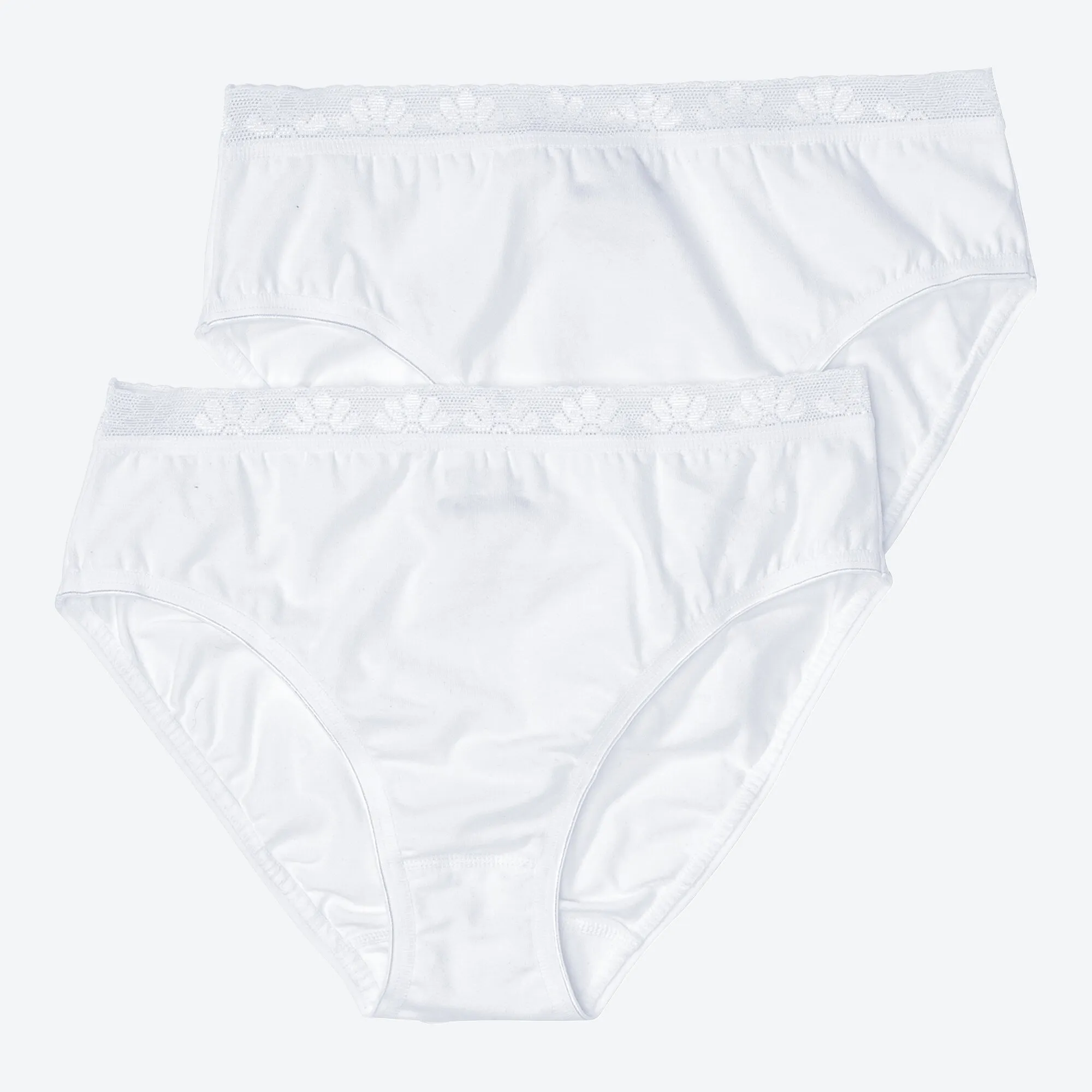 Damen-Rioslip mit Spitzenbund, 2er-Pack
