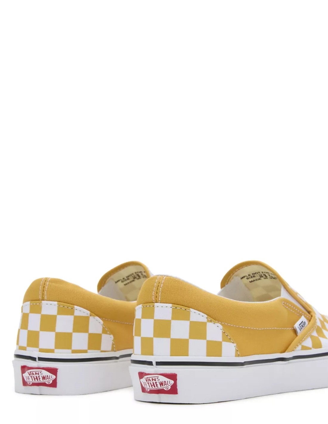 vans Sneakers Femme UA Classic Slip-on Blanc/Jaune