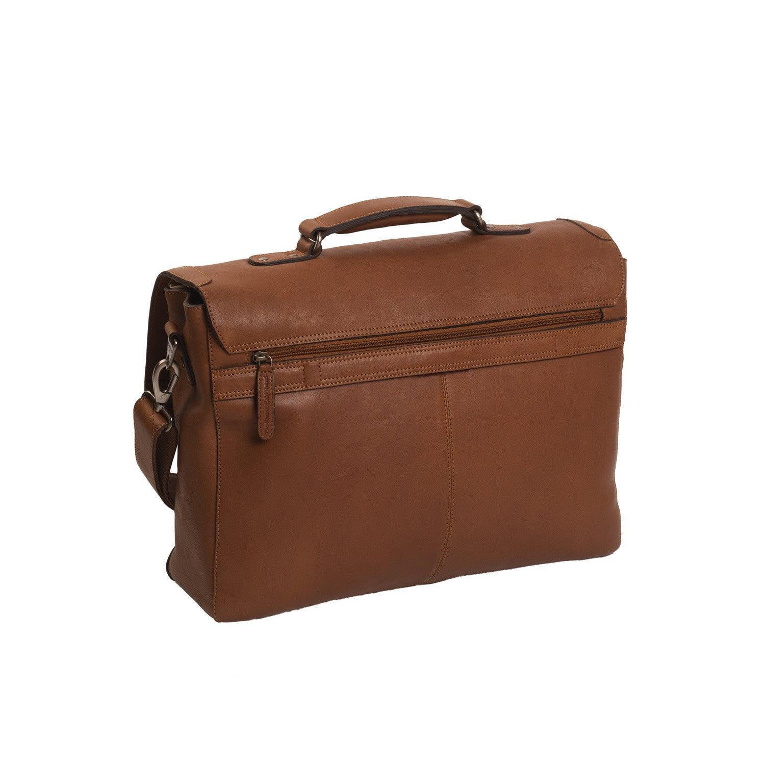 The Chesterfield - Iowa - Leren Laptoptas - Cognac