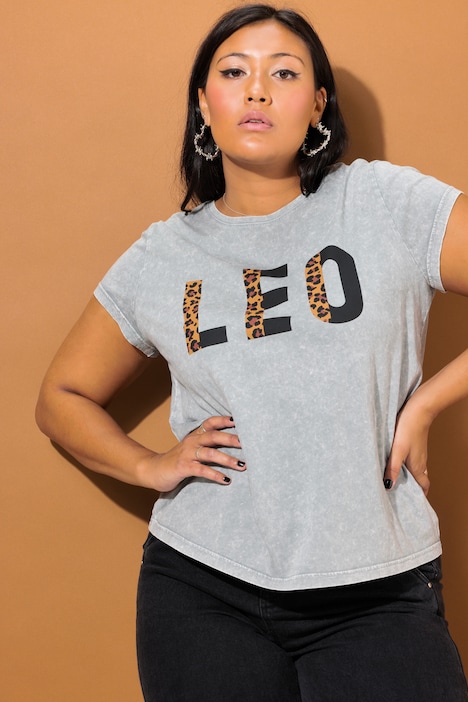 T-Shirt, Classic Shape, Leo Statement