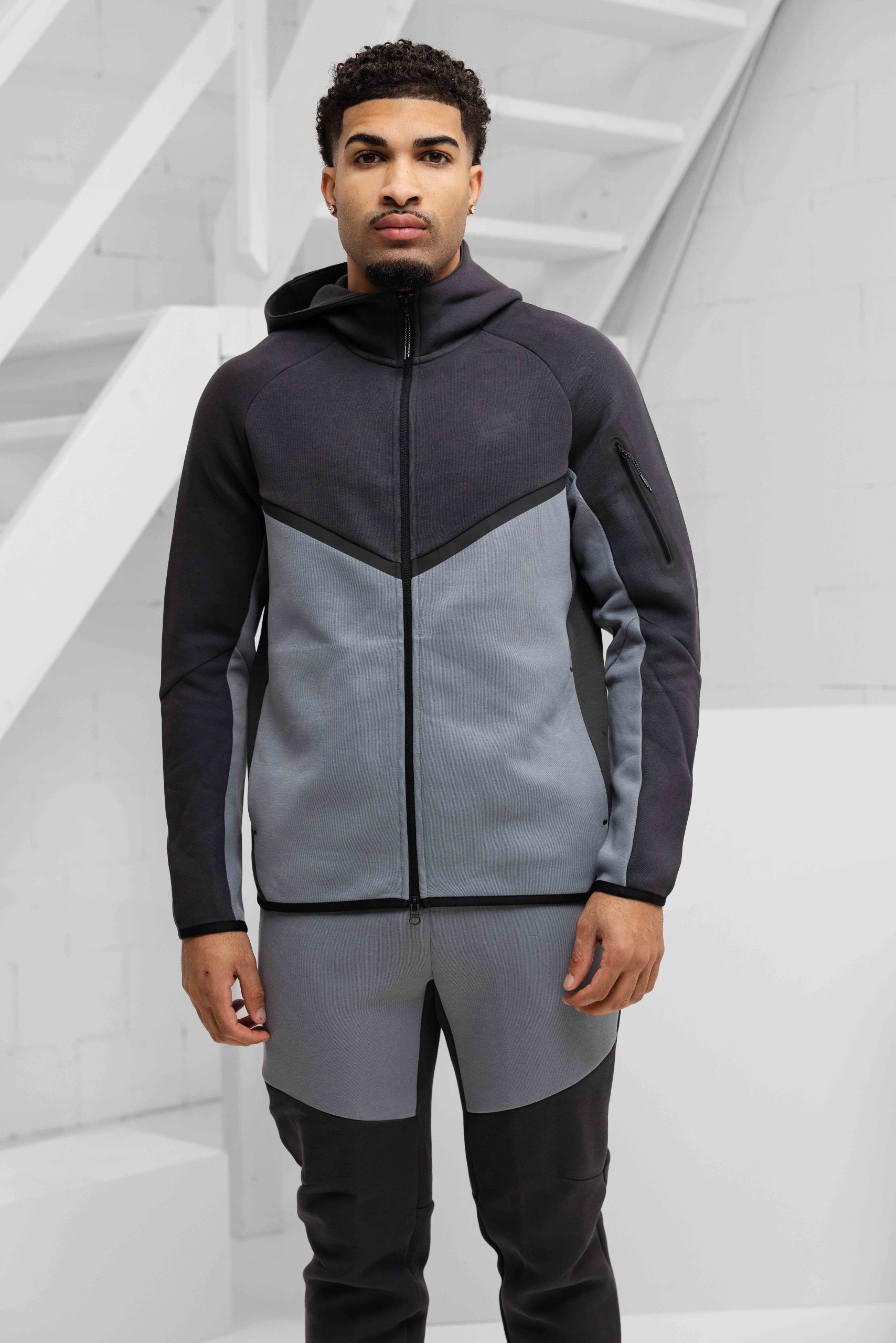 Nike Tech Fleece Trainingspak Heren Donkergrijs/Lichtgrijs