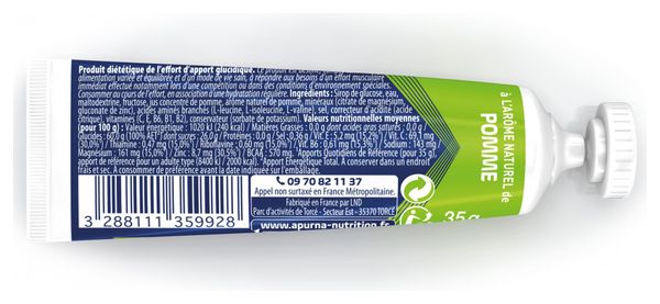 Gel énergetique Apurna Longue Distance Pomme - 35g
