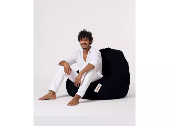 Pouf poire noir Premium XXL