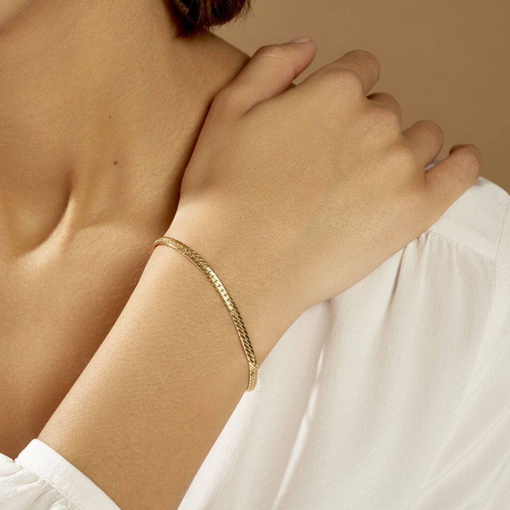 Bracelet Izel Maille Anglaise Or Jaune