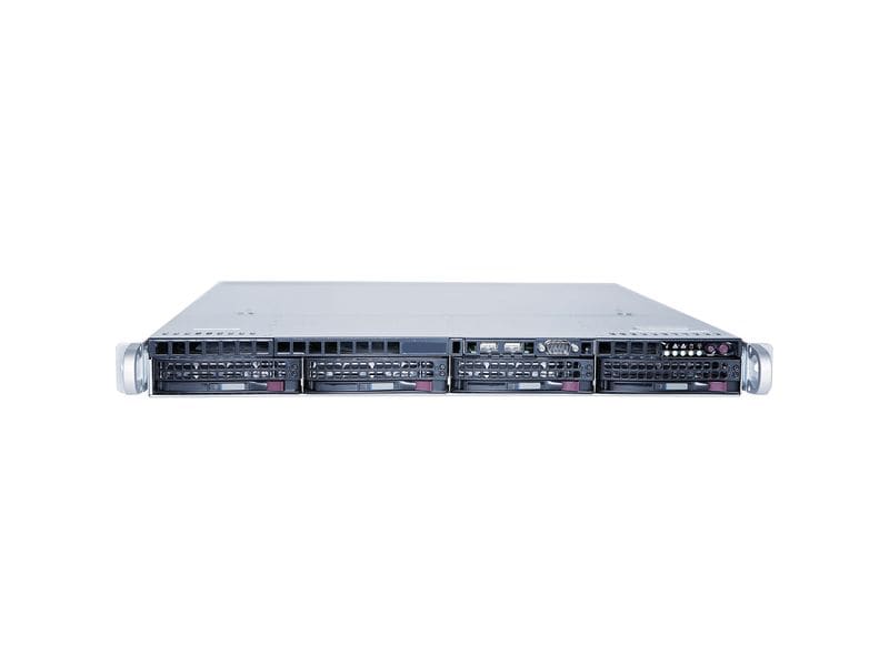 Hanwha Vision WAVE & SSM 1U-4BAY-SERVER Hot-Swap / 480 GB S 1HE-Rackmount-Server mit 12 TB RAW-Speicher, optimiert für WAVE- und SSM-Aufzeichnungen sowie Zuverlässigkeit auf Enterprise-Niveau