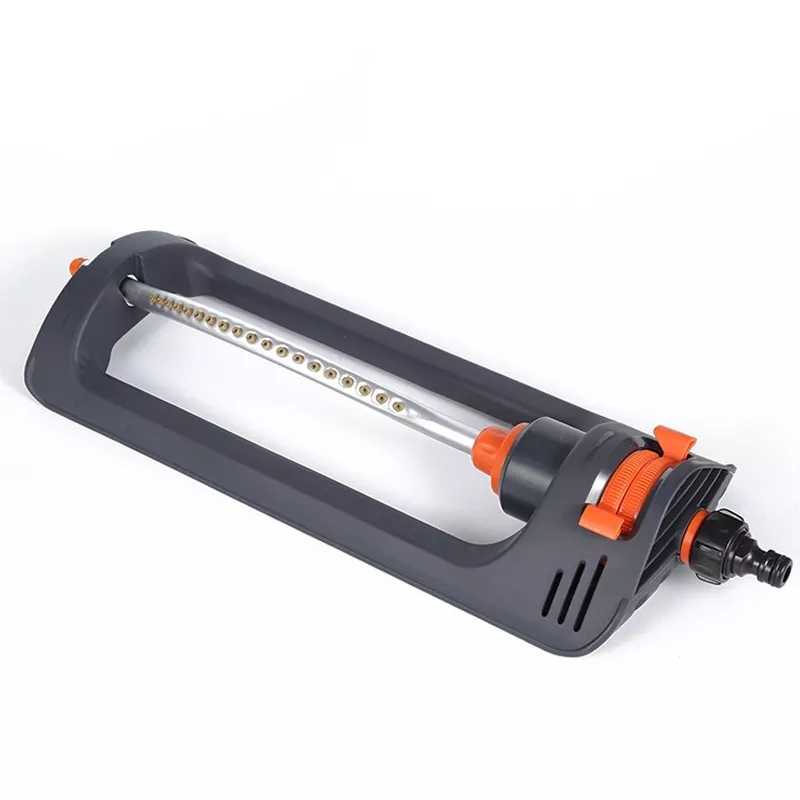(458x156mm) Rasensprinkler Garten Rasensprenger mit 19 Sprühdüsen - Grau