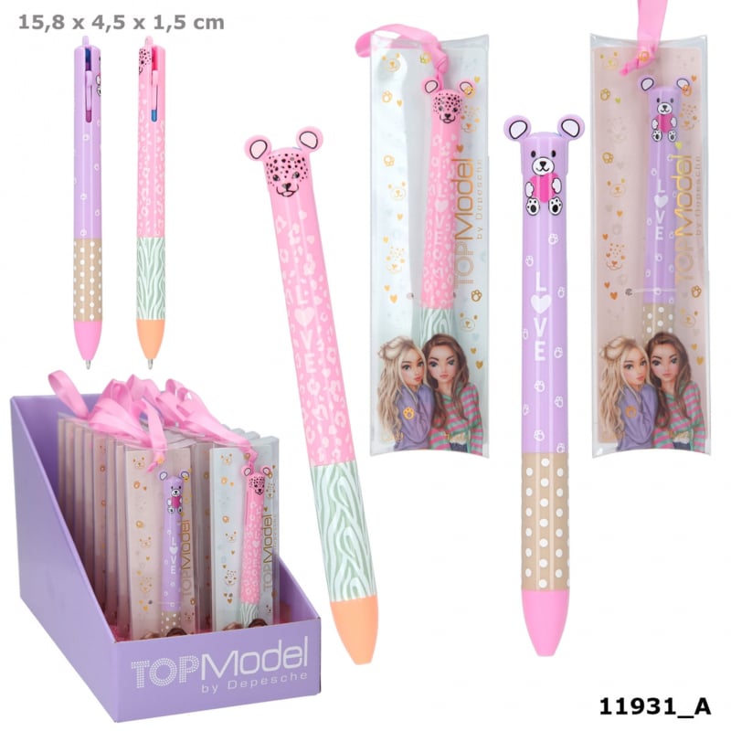 TOPModel pen met 2 kleuren