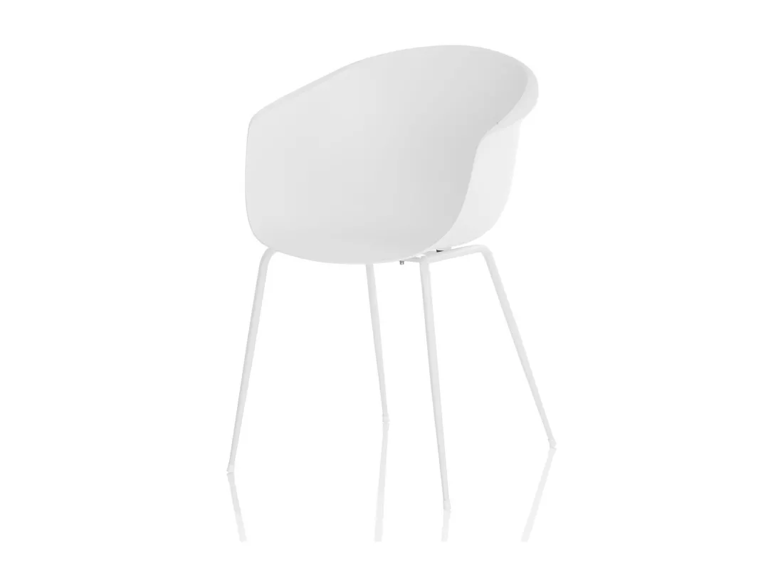 Set de 2 Chaises POLLY blanc