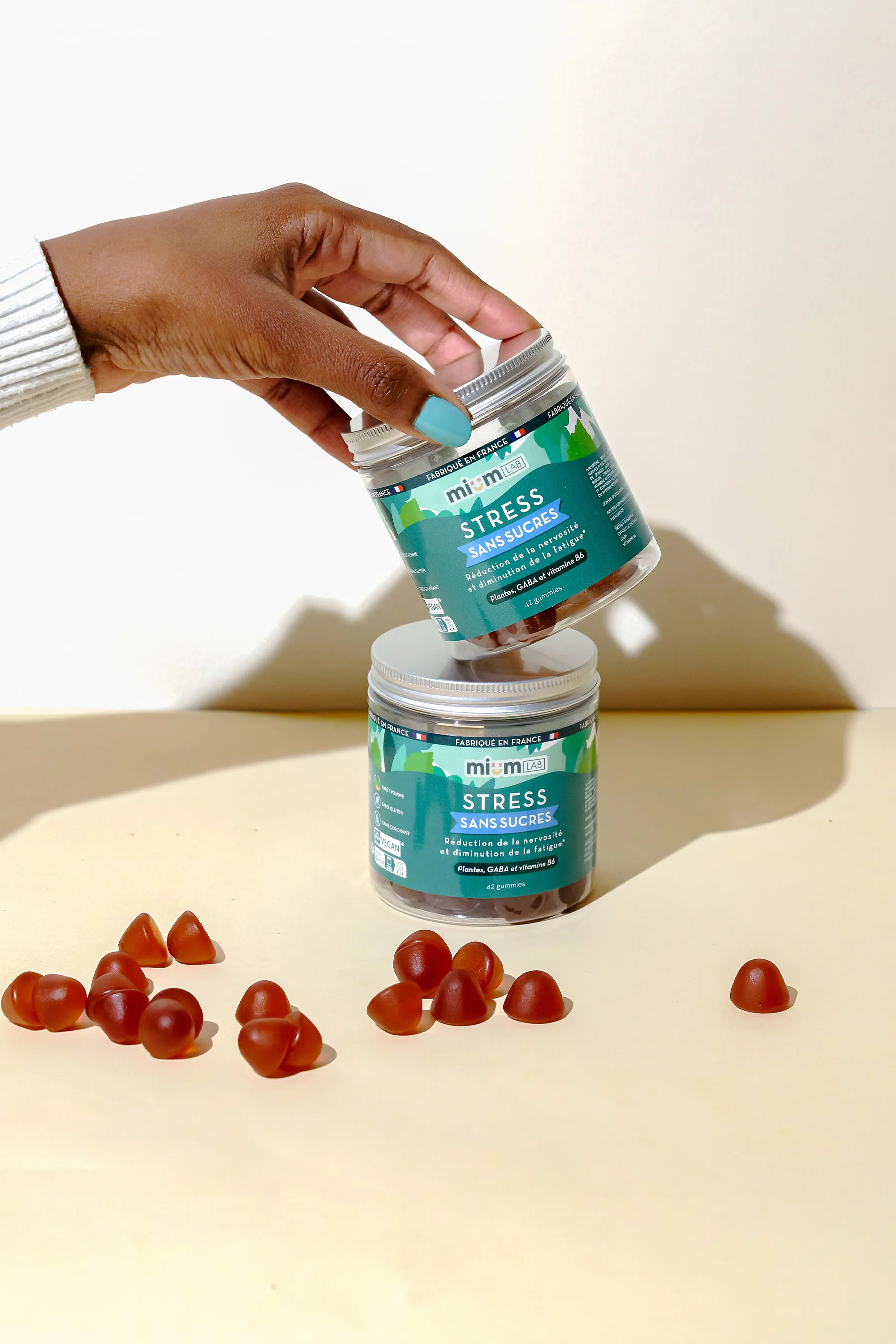 Mium Lab ex Les Miraculeux Compléments alimentaires gummies Stress sans sucres-100 g