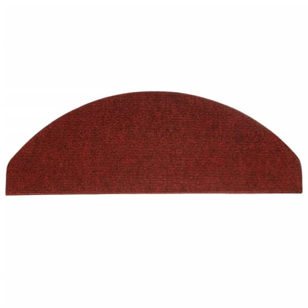 vidaXL Selvklebende trappematter 15 stk 65x22,5x3,5 cm rød
