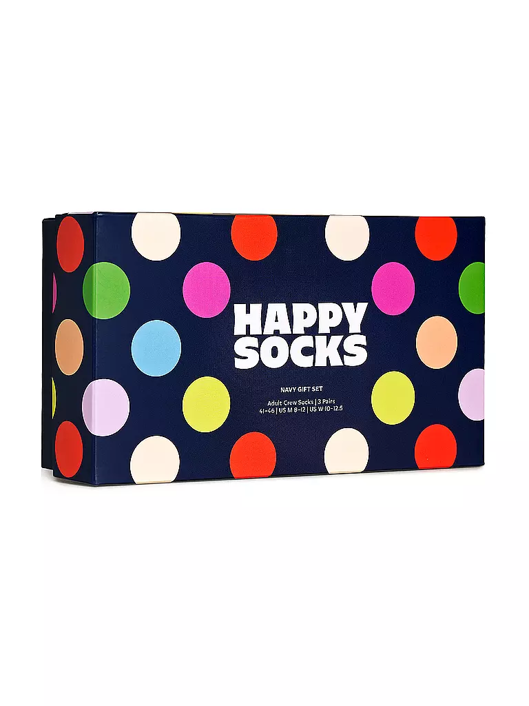 HAPPY SOCKS Damen Geschenkbox Socken 3er Pkg 36-40 navy. dunkelblau