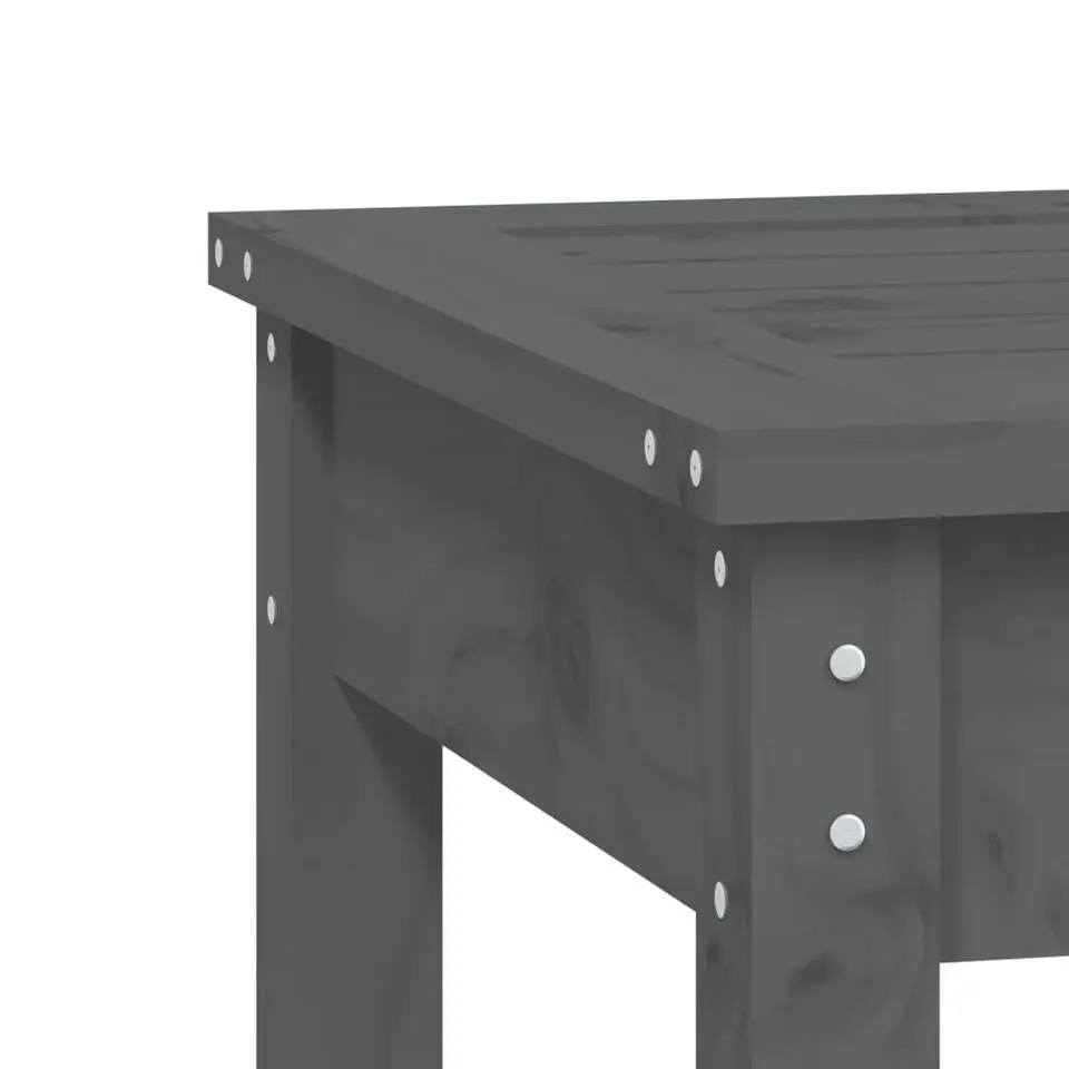 vidaXL - Tuinbank - Grijs - Massief grenenhout - 109x44x45 cm