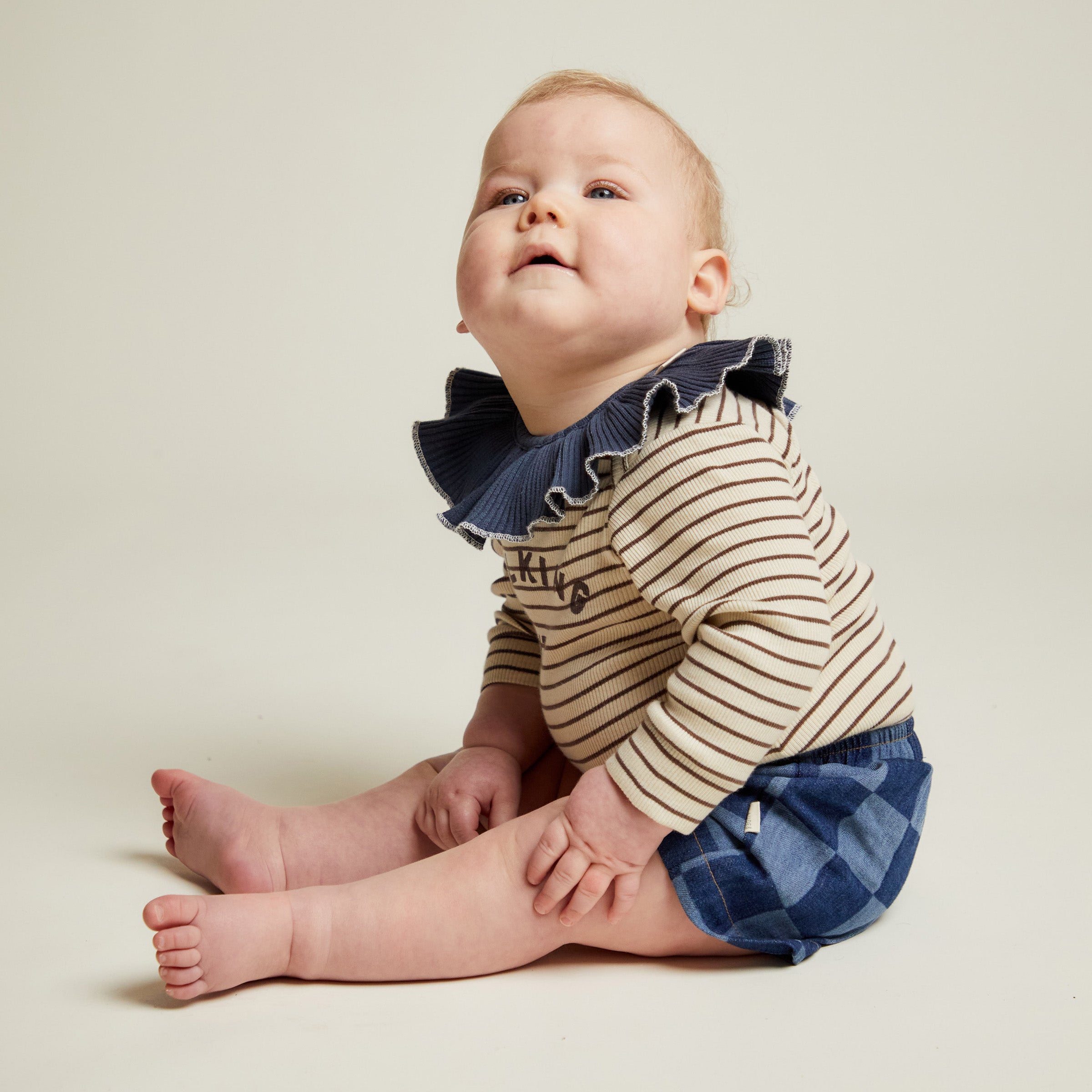Shorts Frankie Checkerboard Denim