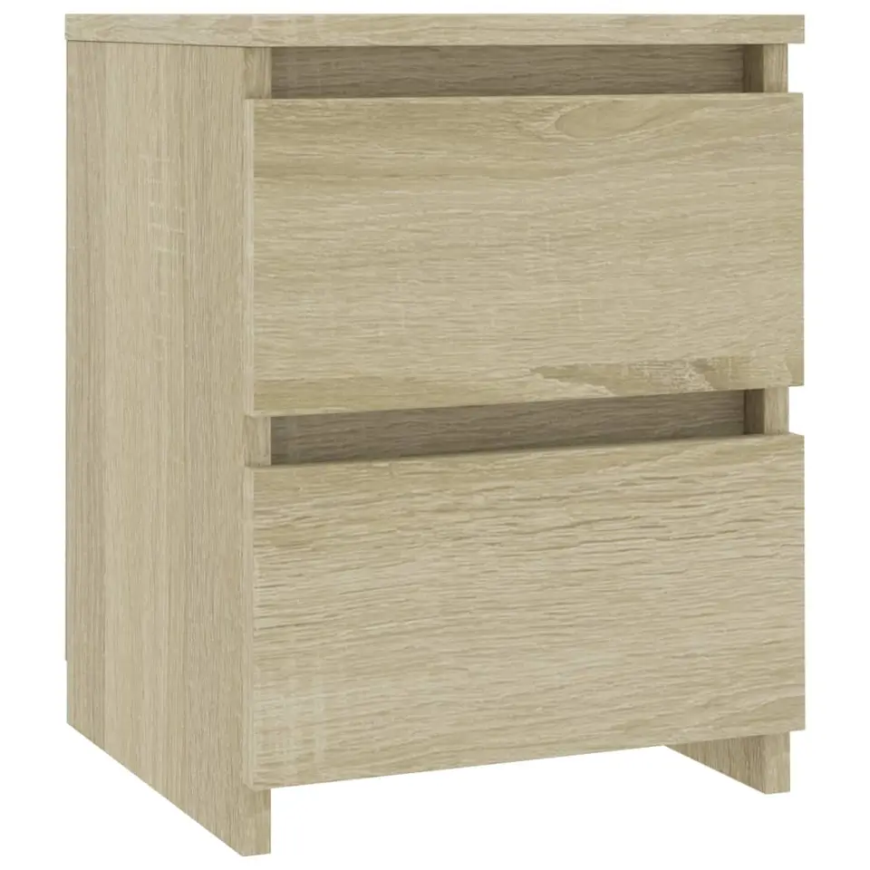 vidaXL - Nachtkastje - Bruin - Bewerkt hout