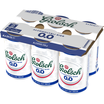 Grolsch - 0.0% Alcoholvrij - Blik - 6 x 330ML
