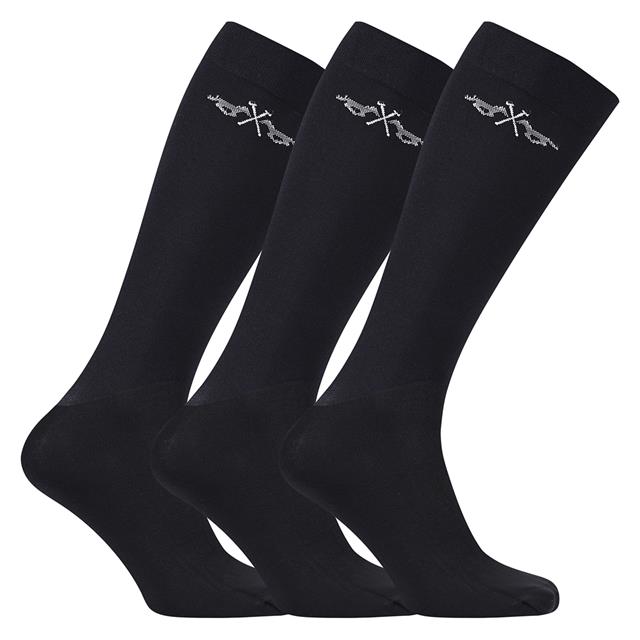 Paardrijsokken HV POLO HVPJamie 3-Pack Zwart