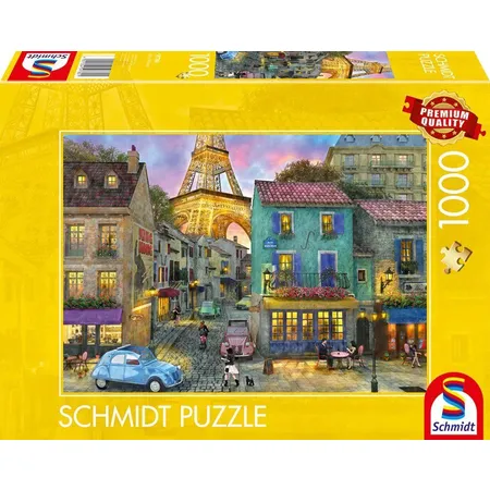 Schmidt Spiele Puzzle - In den Straßen von Paris, 1000 Teile