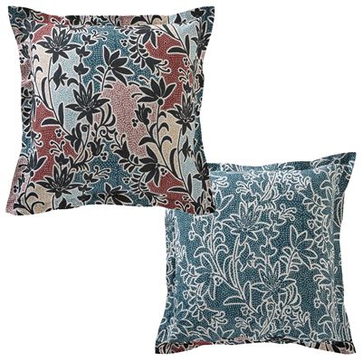 Linge de lit motif fleurs noires - BECQUET CRÉATION