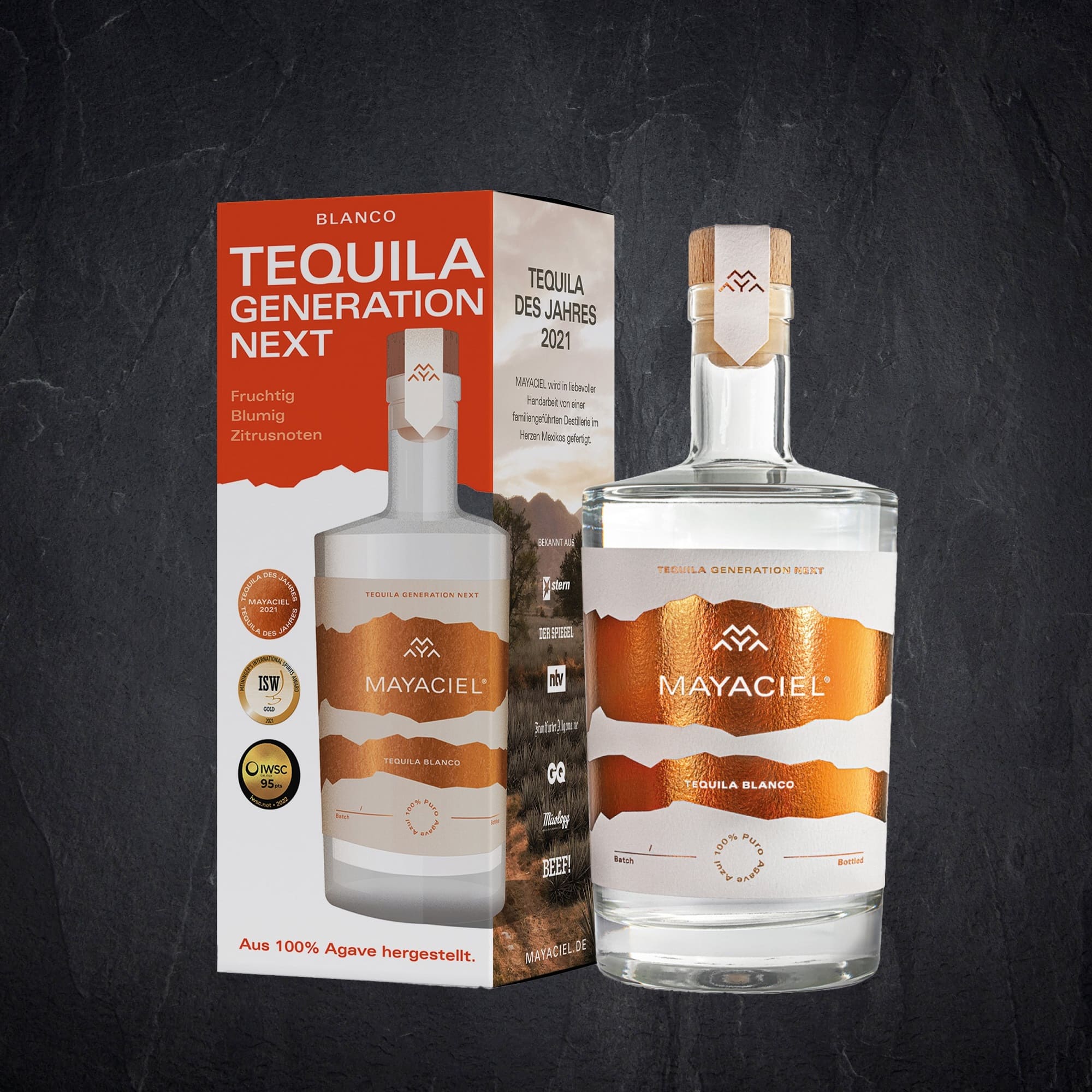 MAYACIEL Tequila Blanco 0,5l