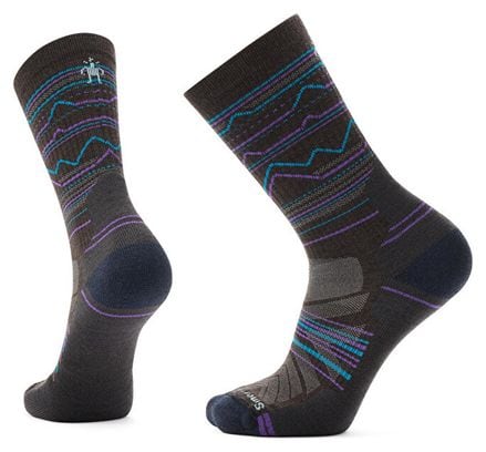 Chaussettes SmartWool Light Cushion Crew Mountain Range Marron/Bleu