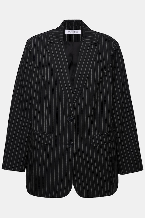 Blazer, Nadelstreifen, doppelreihig, Reverskragen