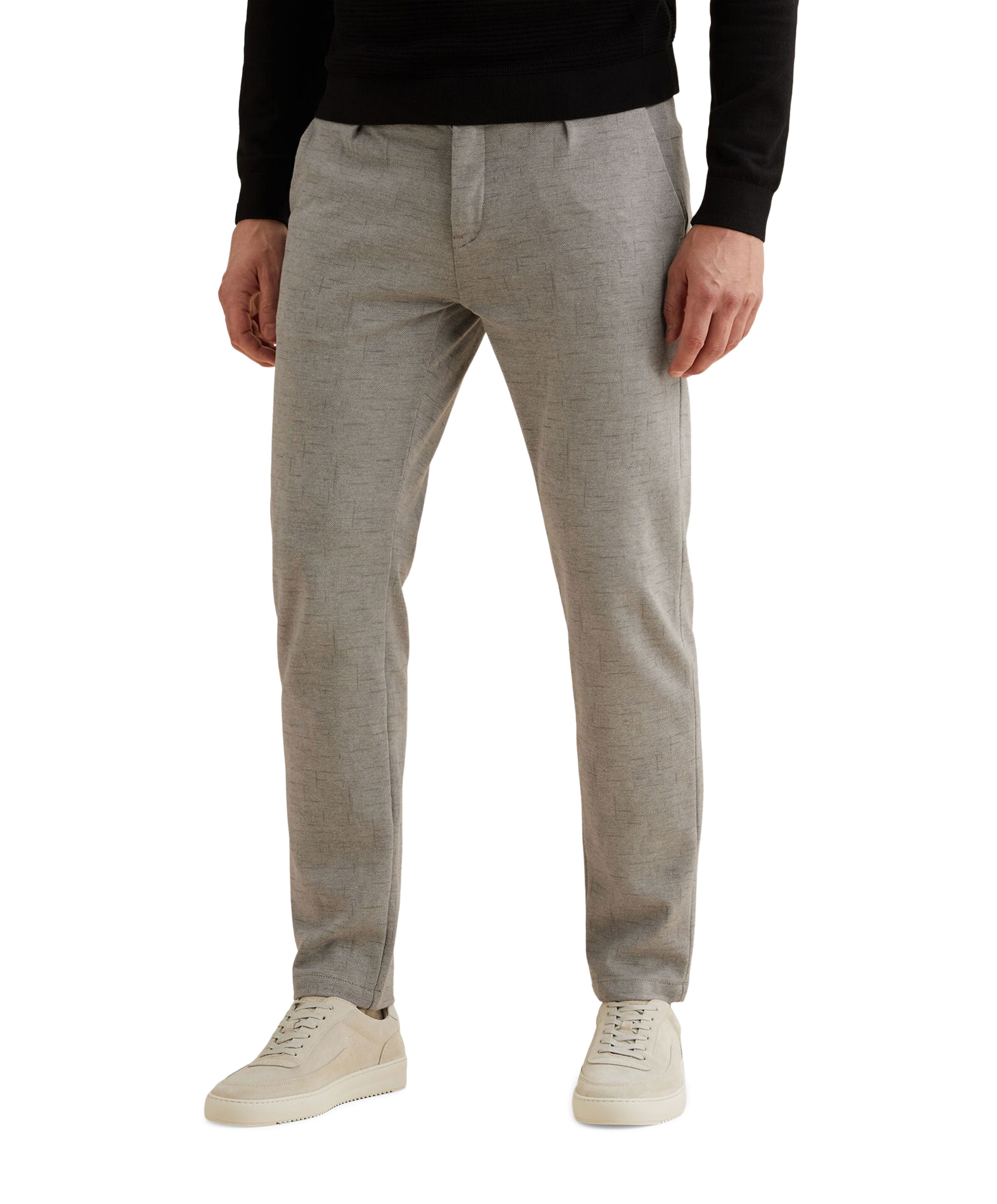 Vanguard V11 CHINO PRINTED LINEN STRUCTURE heren broek groen