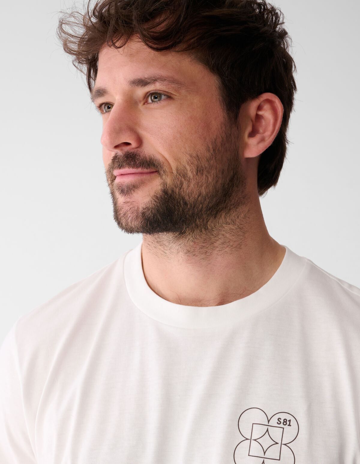 Spark Artwork T-shirt Wit
