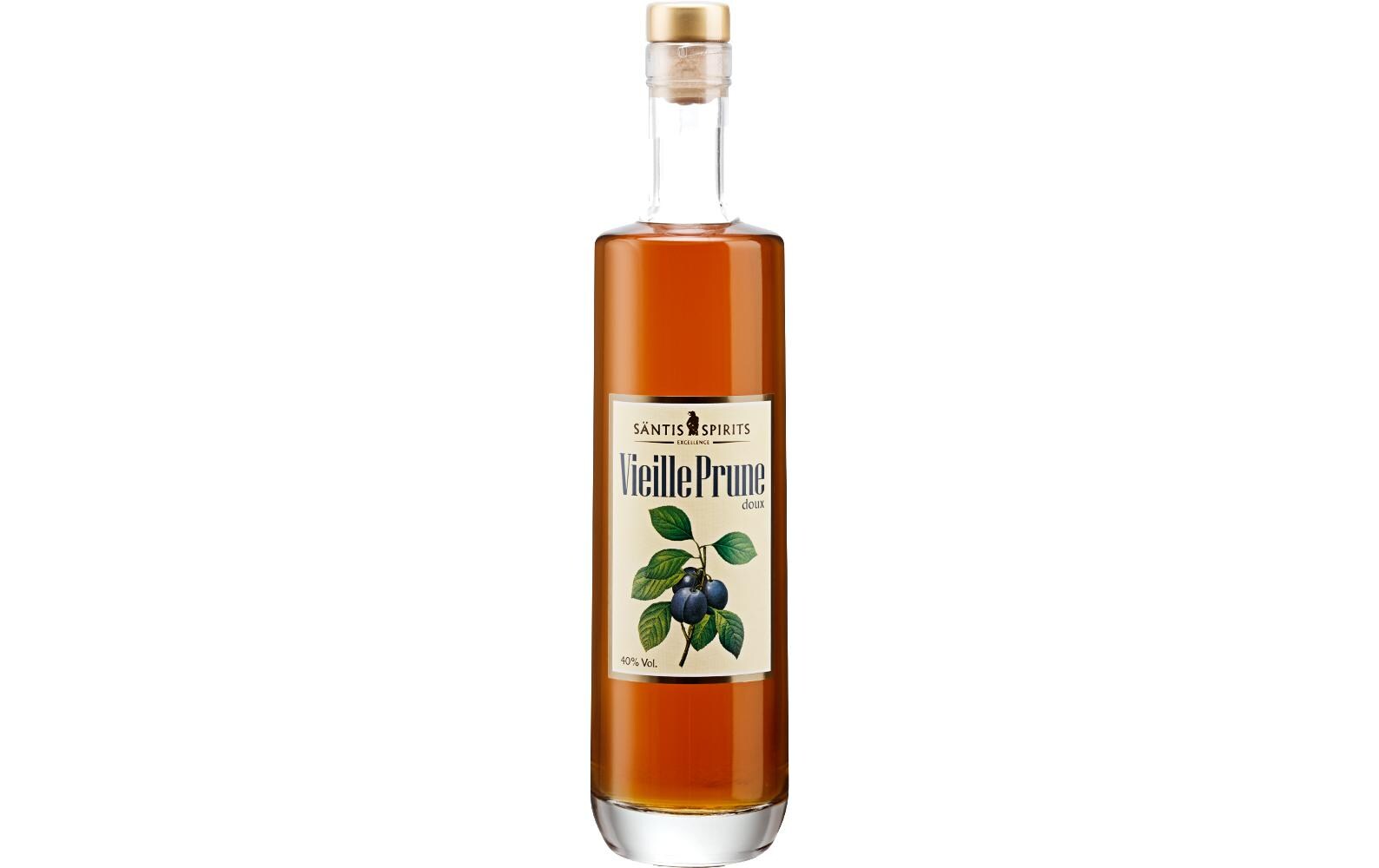 Vieille Prune Doux 0.7 lSamtiger Obstbrand mit Aromen sonnengereifter Zwetschgen