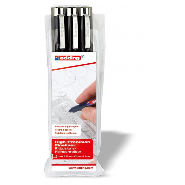 Edding 1800 Profipen, lichtbeständig, Set