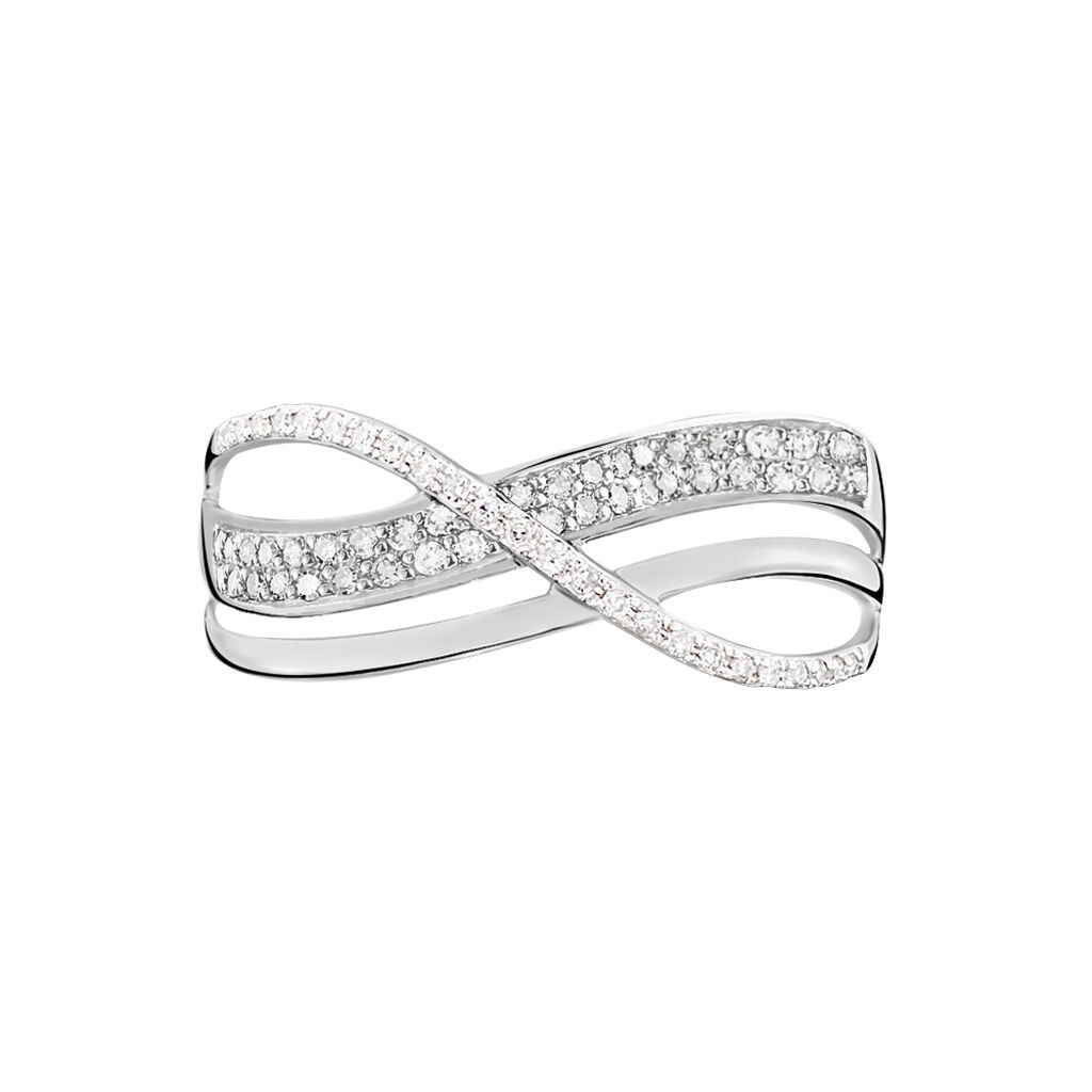 Bague Emilie Or Blanc Diamant