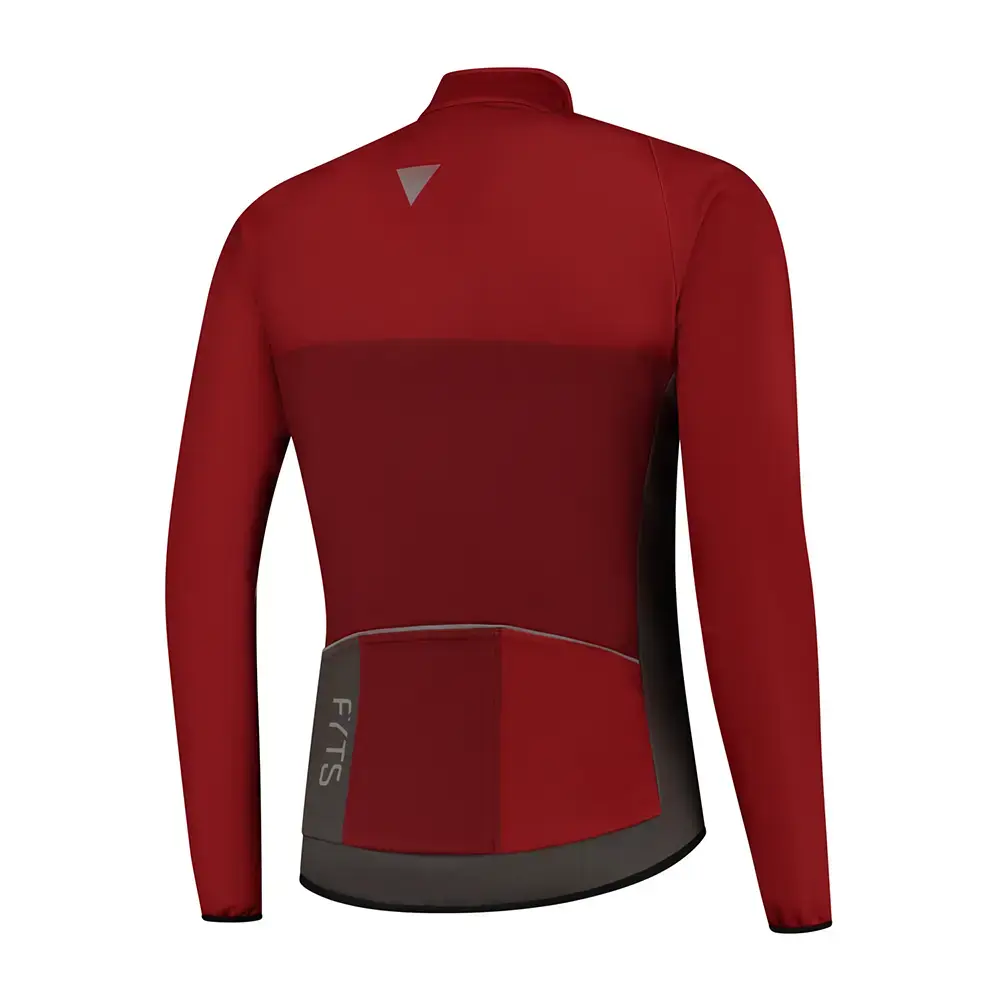 FYTS SNLR Winter Fietsjack Thermo Rood Heren