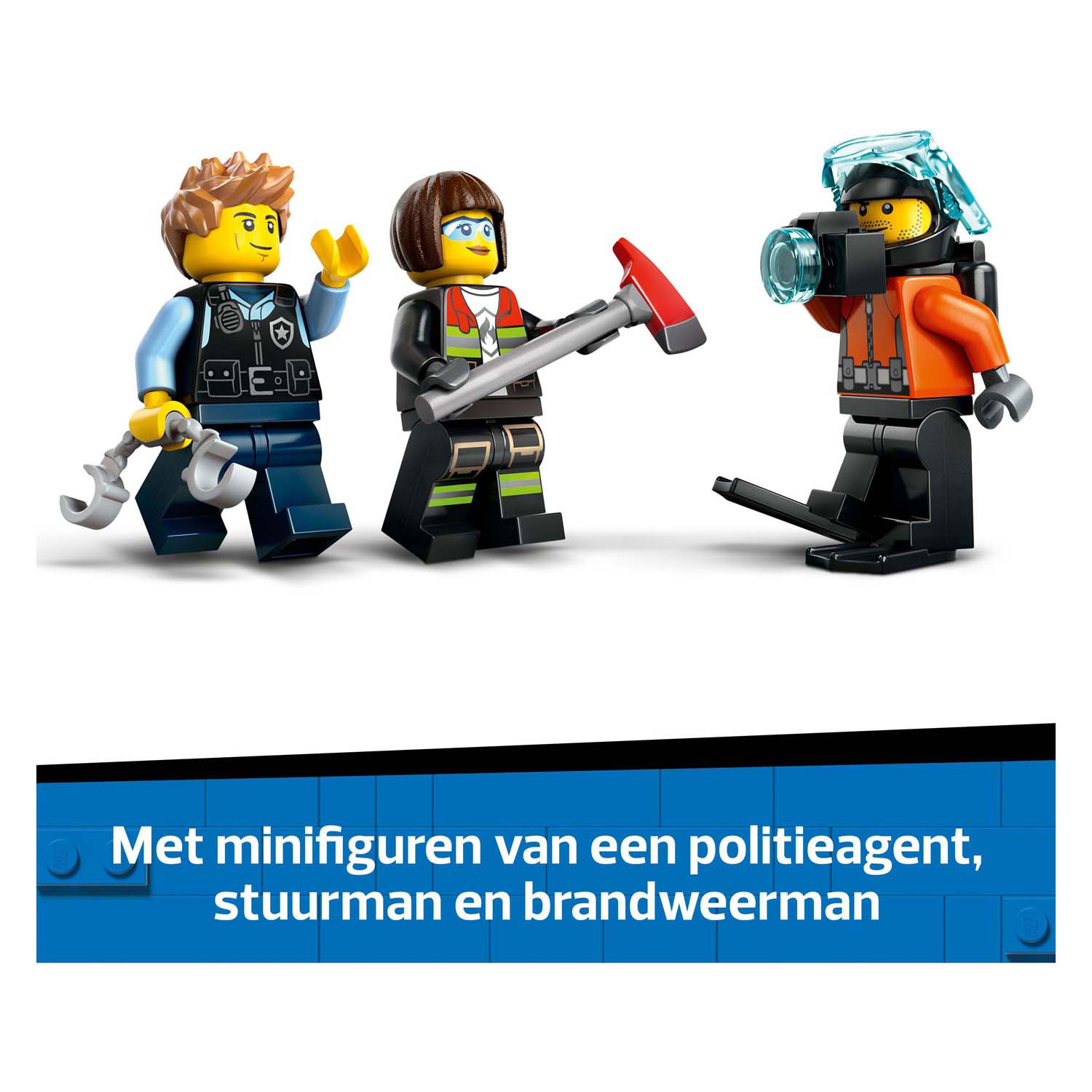LEGO City 60462 Helikopter, Brandweerauto en Onderzeeer Remix