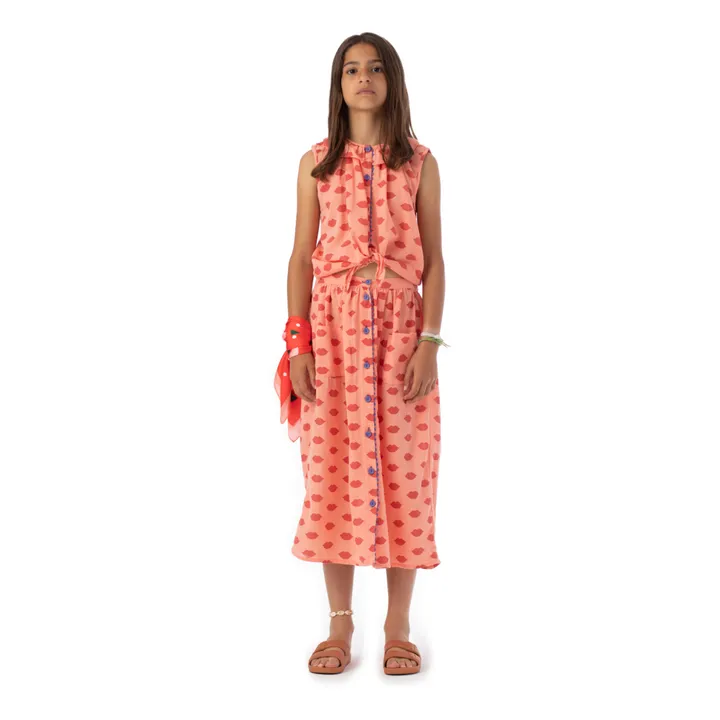 Piupiuchick Top Lips Coton Bio | Rose pêche