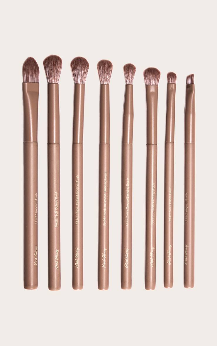 Ensemble De 8 Pinceaux Pour Les Yeux Pink Honey Arte Di Lusso